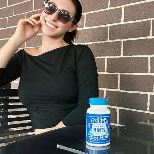 Zellie's | 100% Xylitol Cool Mint Breath Mints | No Aspartame, Gluten Free, Vegan & Kosher (250 Count - Pack of 1)