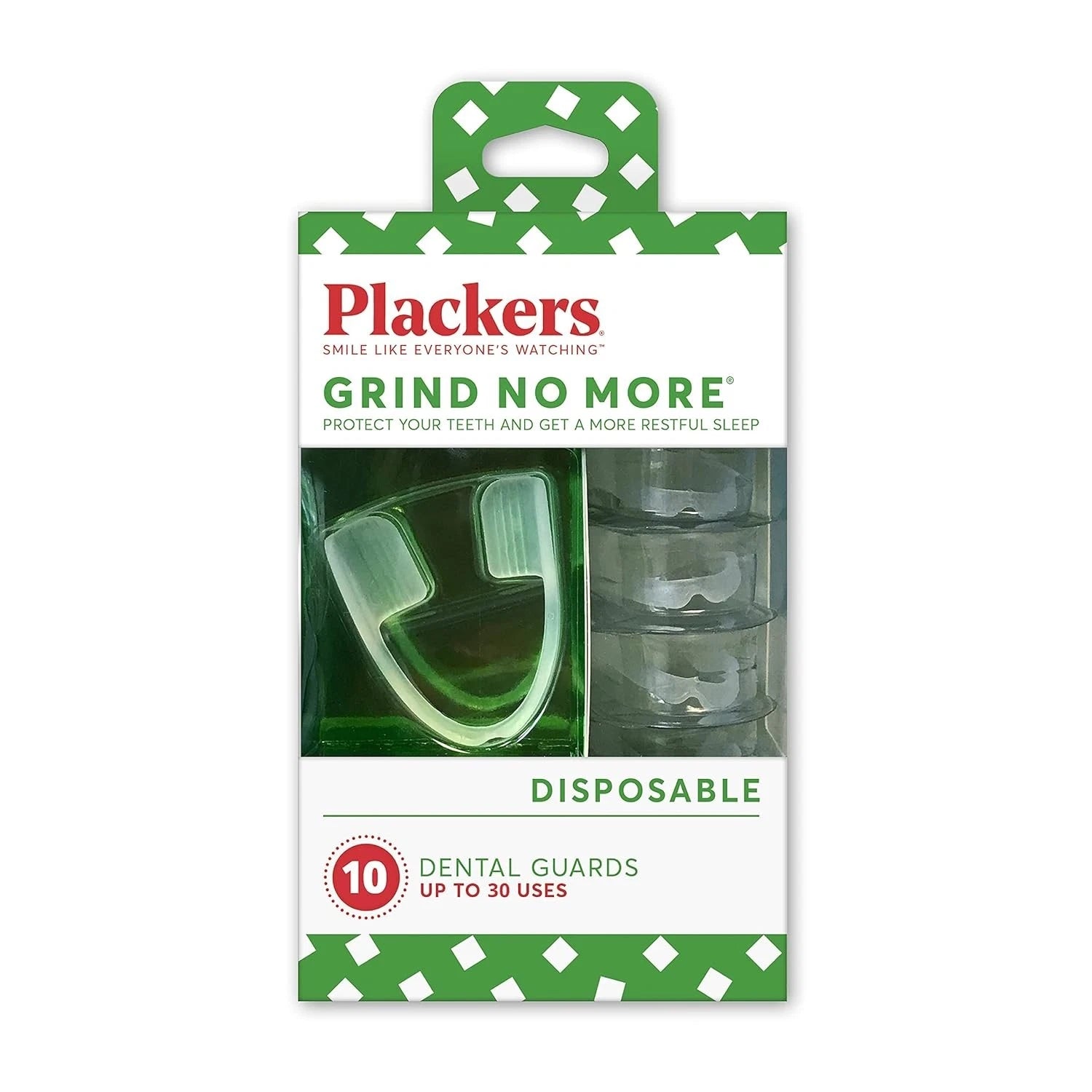 Plackers Grind No More Dental Night Guards, 10 Count, Disposable, Ready-to-Use